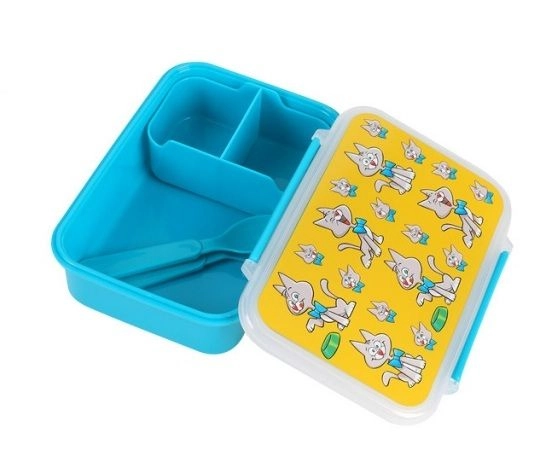 Dětský lunchbox Kočička s příborem