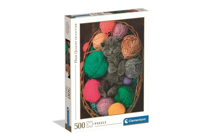 Clementoni puzzle high quality 500 dílků – chlupaté kotě