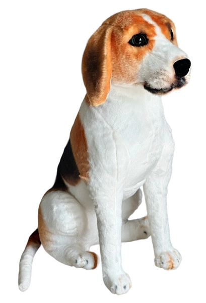 Plyšový pes Beagle sedící 65 cm DUBI