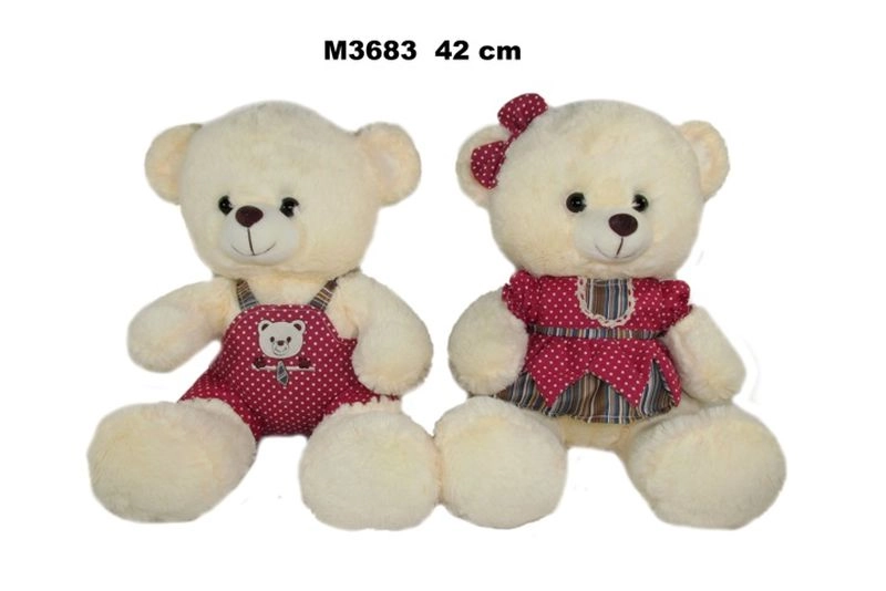 Plyšový medvídek Miś s oblečky 42 cm