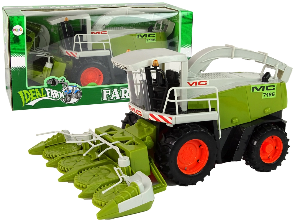 LEANToys Kombajn/řezačka s pohyblivými částmi zelený MC 7166