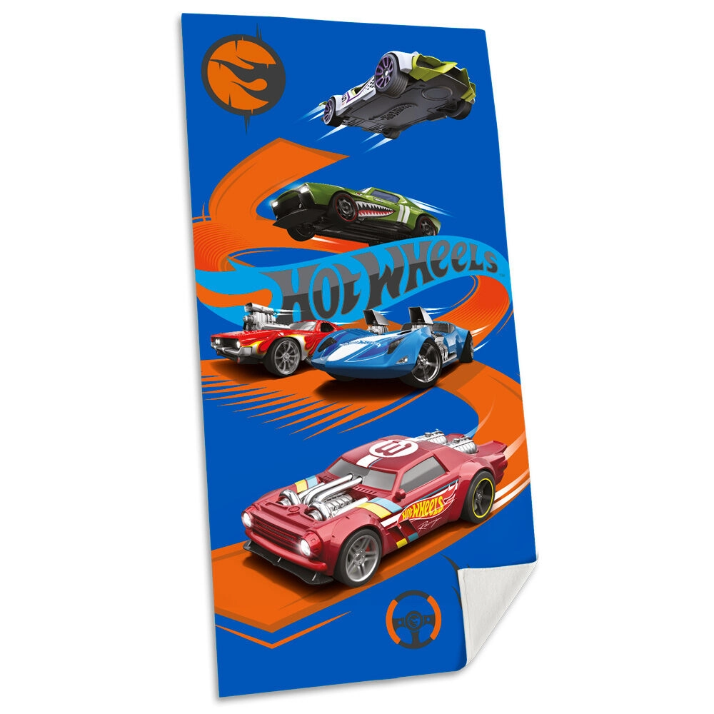 Kids Euroswan Hot Wheels EWA00014HW plážová osuška modrá 70 x 140 cm