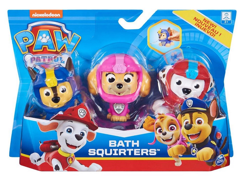 Paw Patrol – sada 3 koupacích hraček