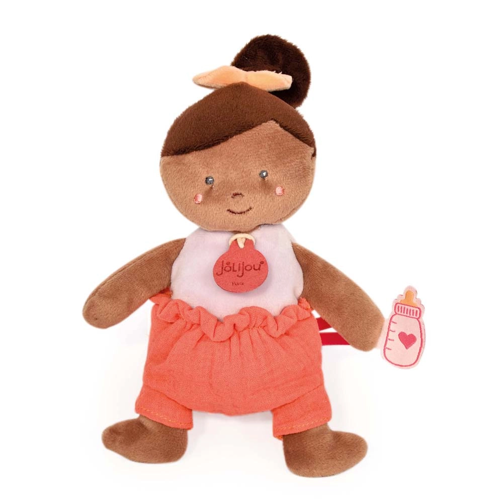 Doudou Jolijou panenka 18 cm oranžová