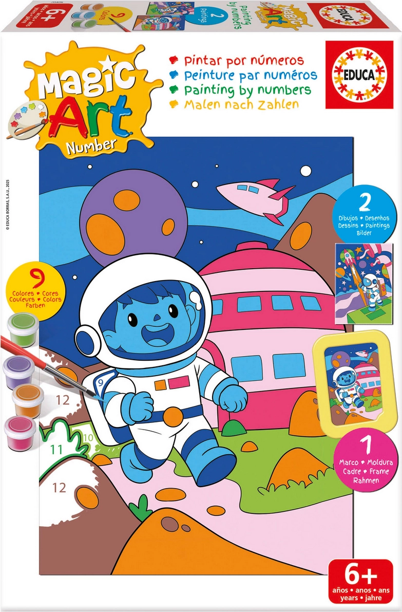 Malování podle čísel: vesmír EDUCA
