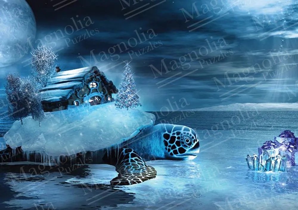 Puzzle dům a želva 1000 dílků
