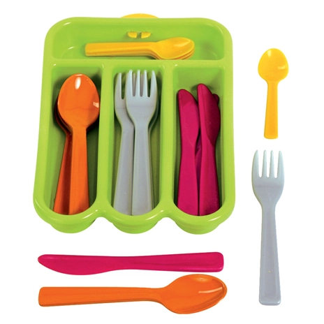 Green Toys sada příborů zelená