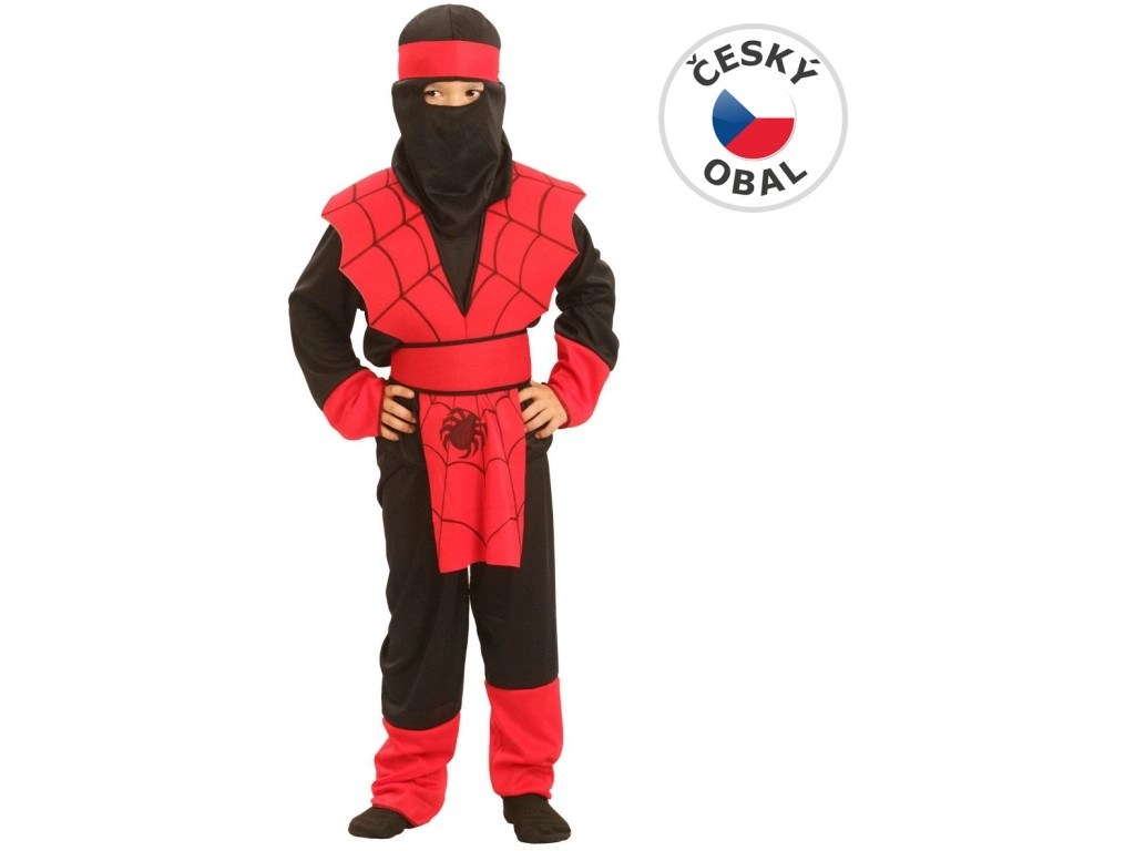 dětský karnevalový kostým ninja pavouk 110–120 cm