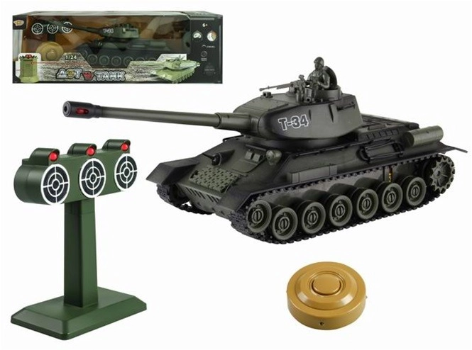 Levně RC tank 1:24 T34 s terčem