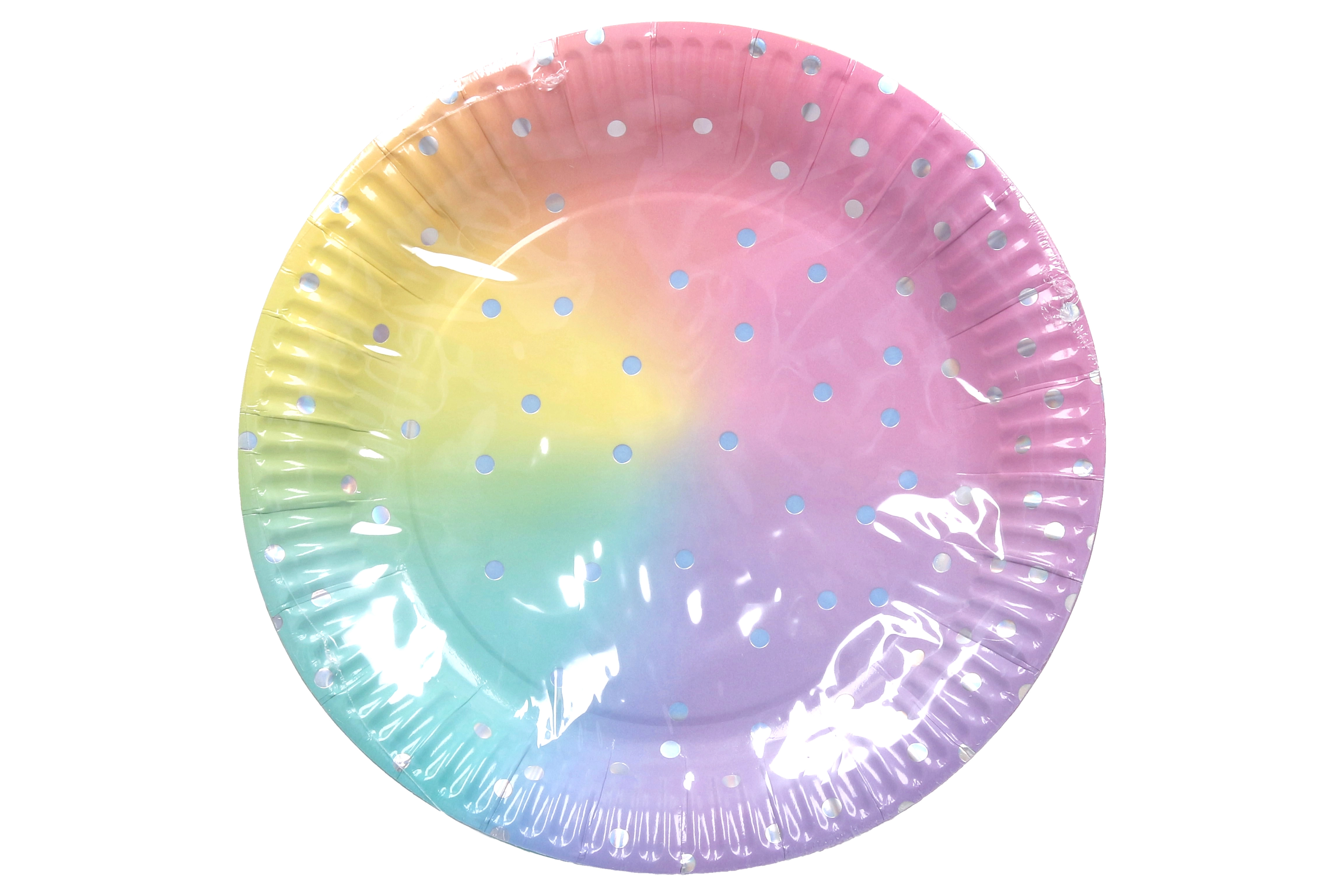 Levně Wiky Párty tácky 23 cm Pastelové