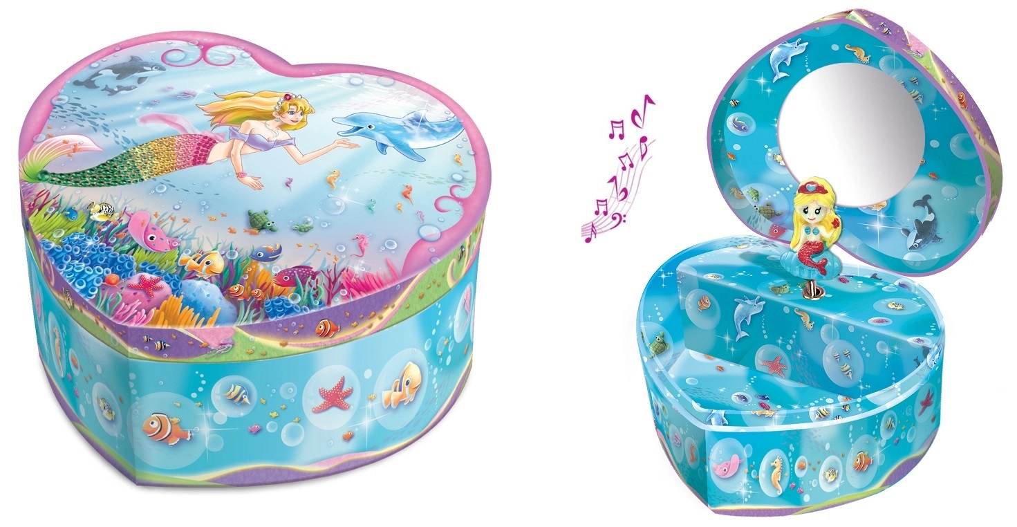 Pecoware Mermaid hrací skříňka ve tvaru srdce