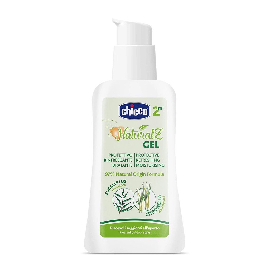 Levně Chicco Gel proti komárům ochranný a osvěžující 97% přírodních složek 2 m+ 60 ml