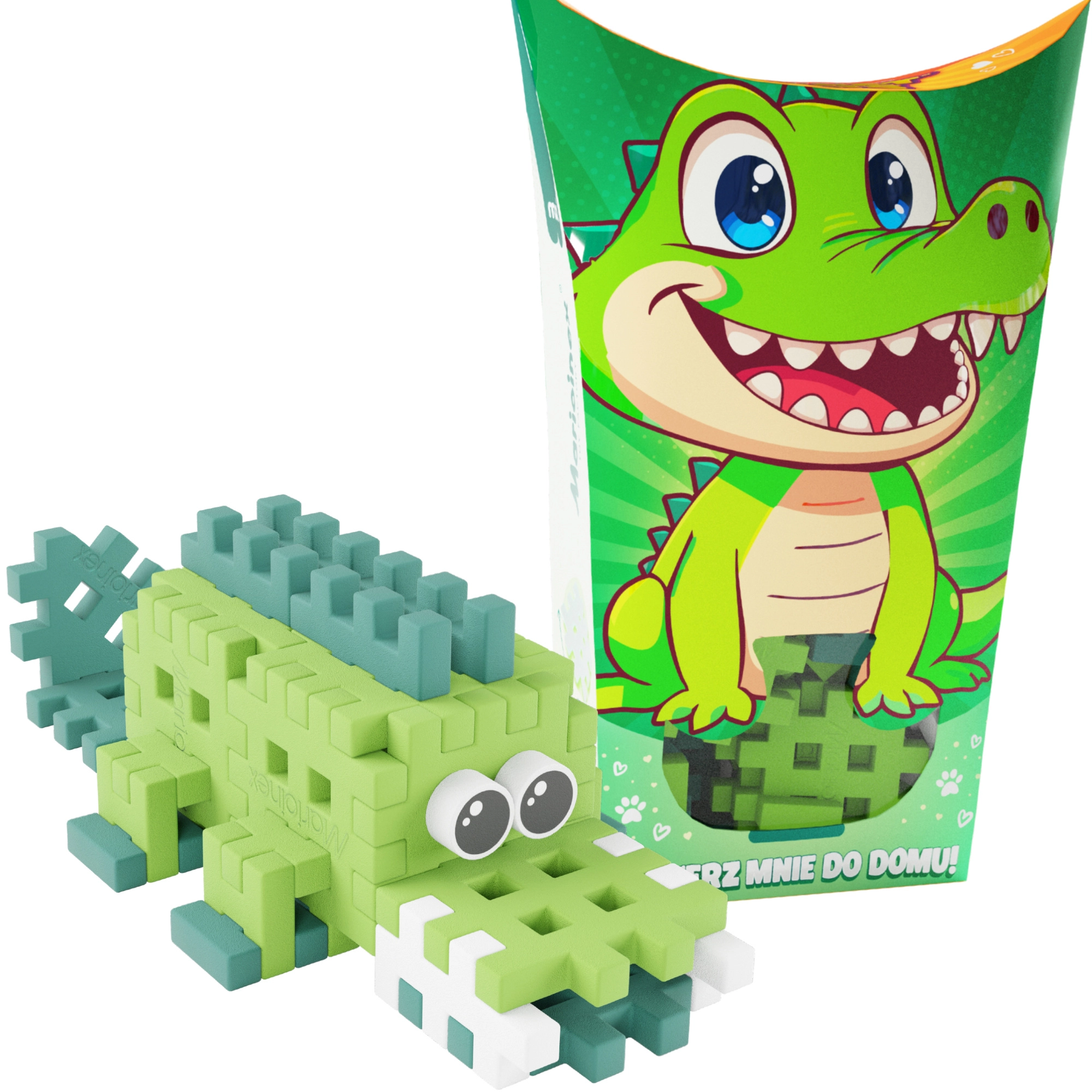 Stavebnice Mini Waffle Pocket Pets – krokodýl