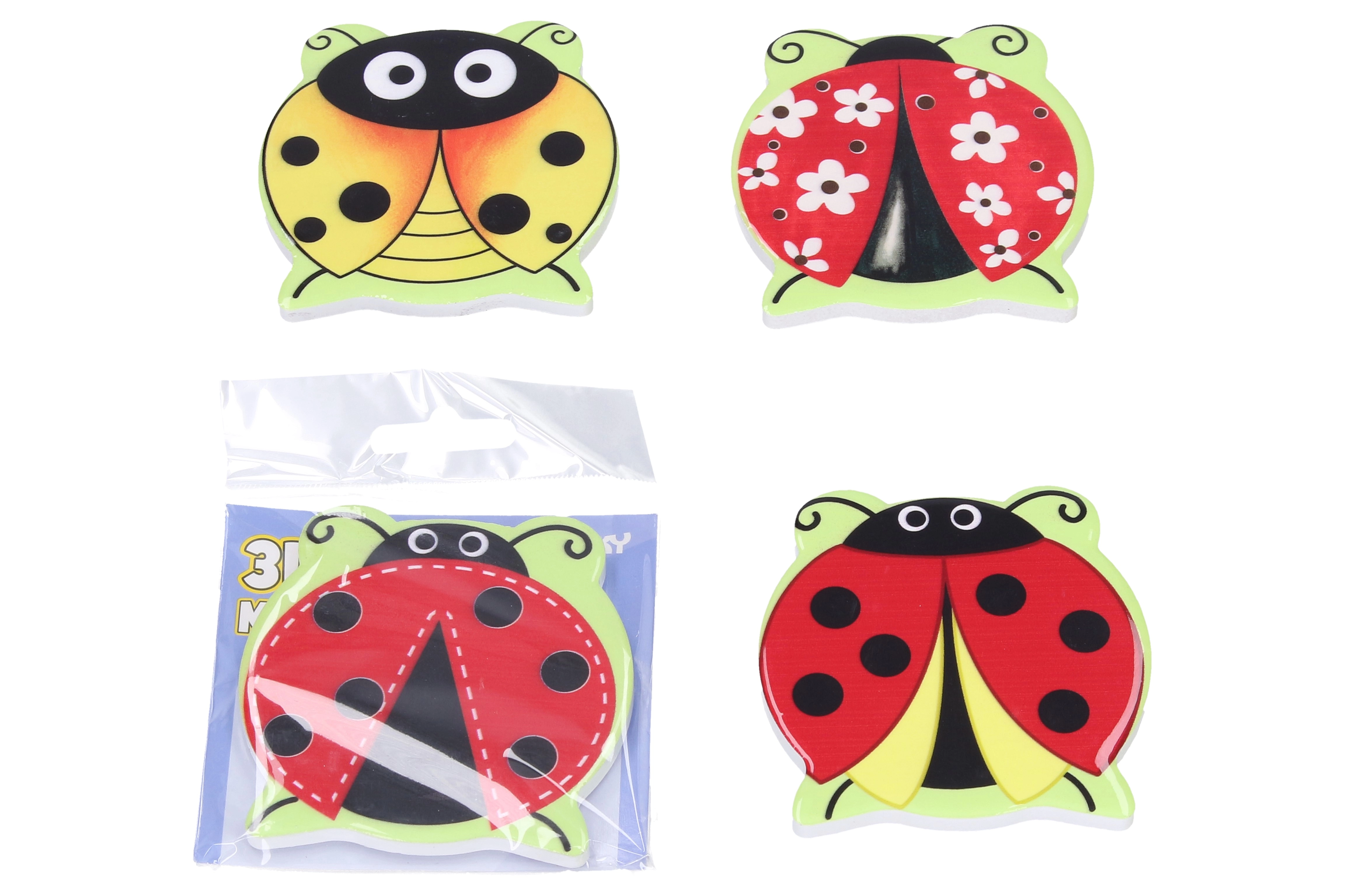 magnet beruška 7,5 × 7,5 cm – mix variant