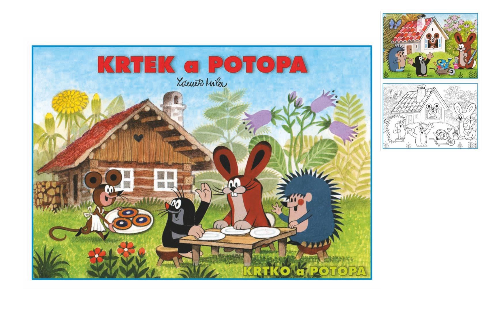Levně Omalovánky A5 Krtek a potopa