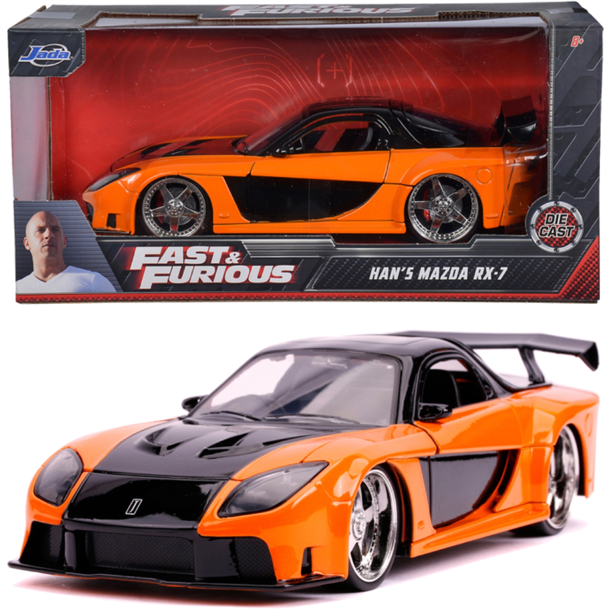 Model auta Mazda RX-7 FAST & FURIOUS 19 cm