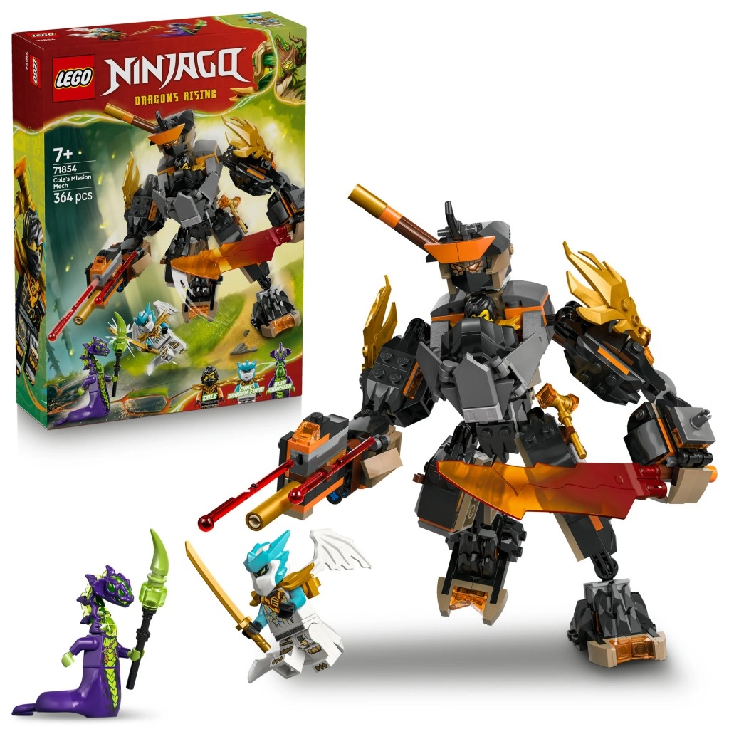 LEGO NINJAGO Coleův expediční robot a dračí Zane