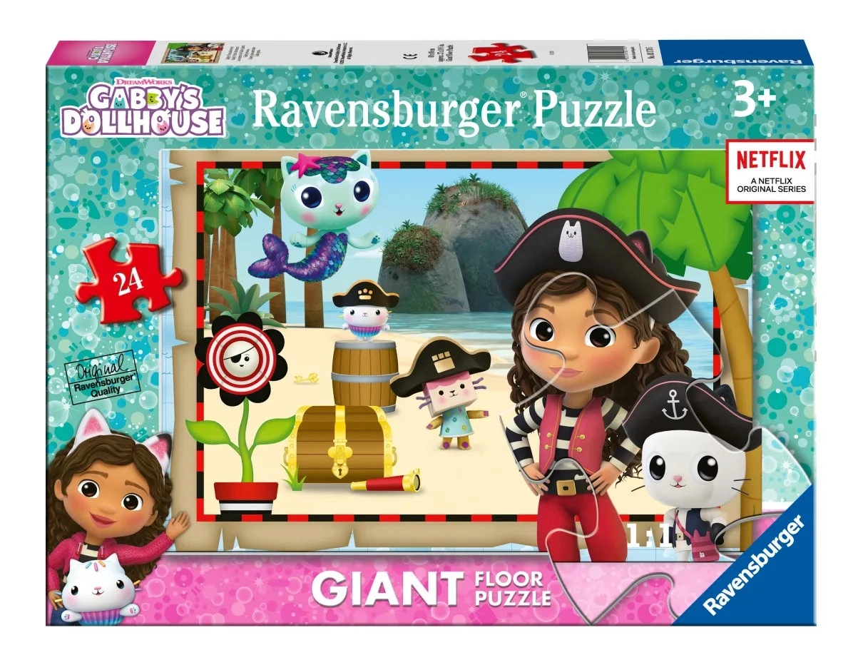 Puzzle 24 dílků gigant – kočičí domek GABBY od Ravensburger