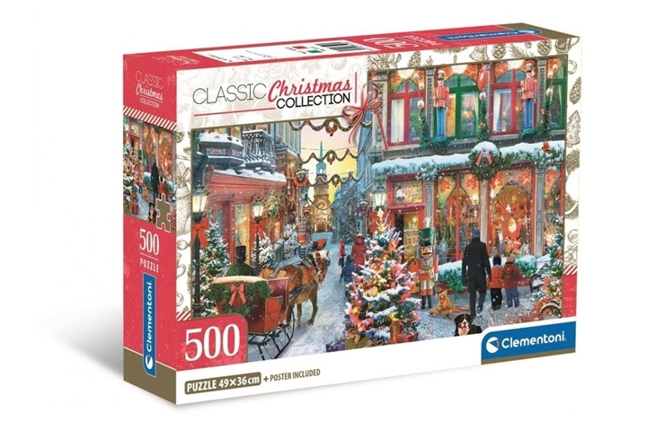 Clementoni puzzle 500 dílků compact Joy of Christmas