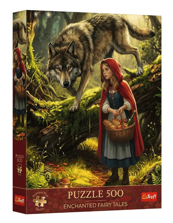 Puzzle Premium Plus 500 červená karkulka a vlk