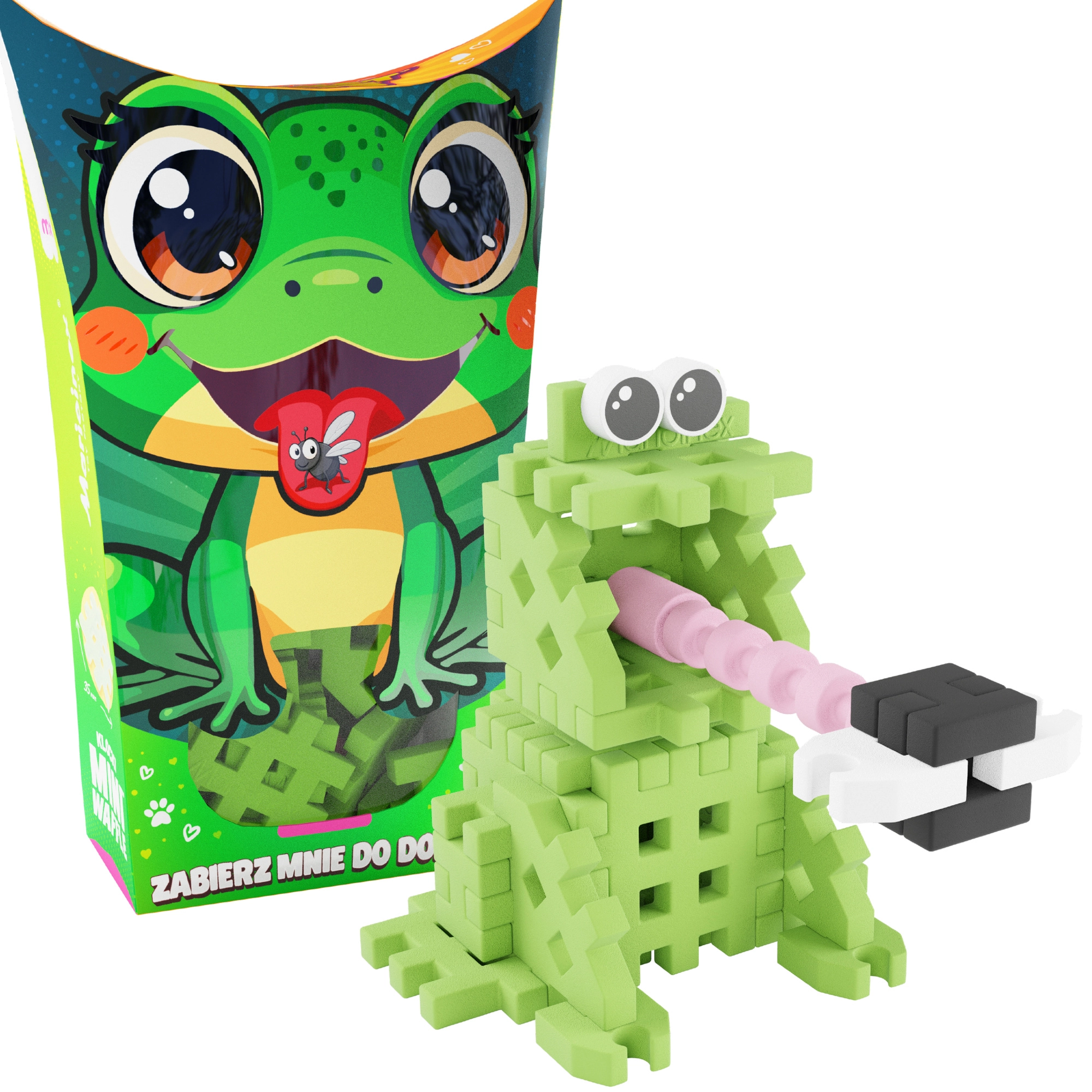 Stavebnice Mini Waffle Pocket Pets – žabka