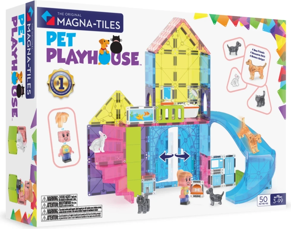 Magna-Tiles domeček pro zvířátka 50 dílků