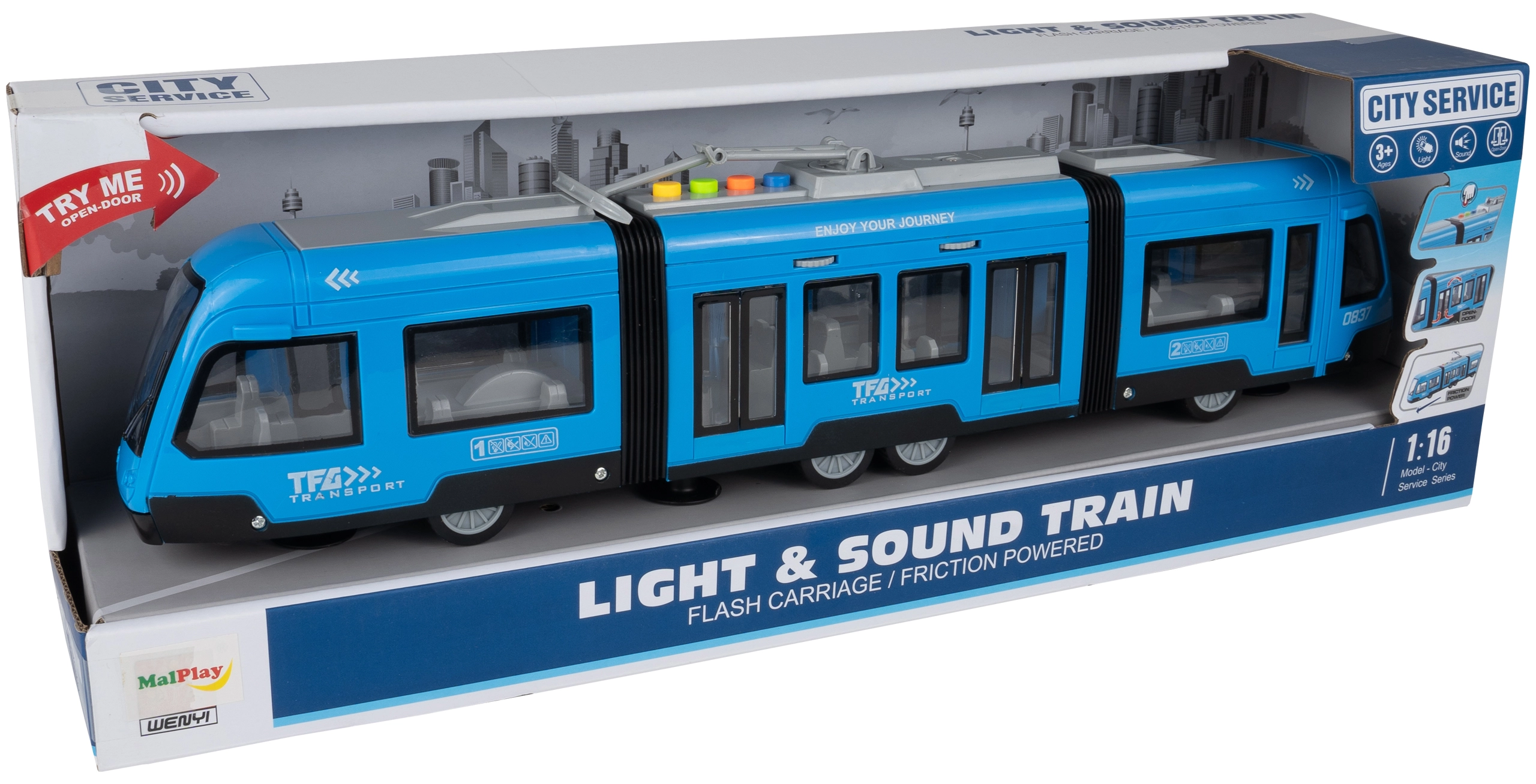 Tramvaj se zvukem a světlem, otevírací dveře 1:16