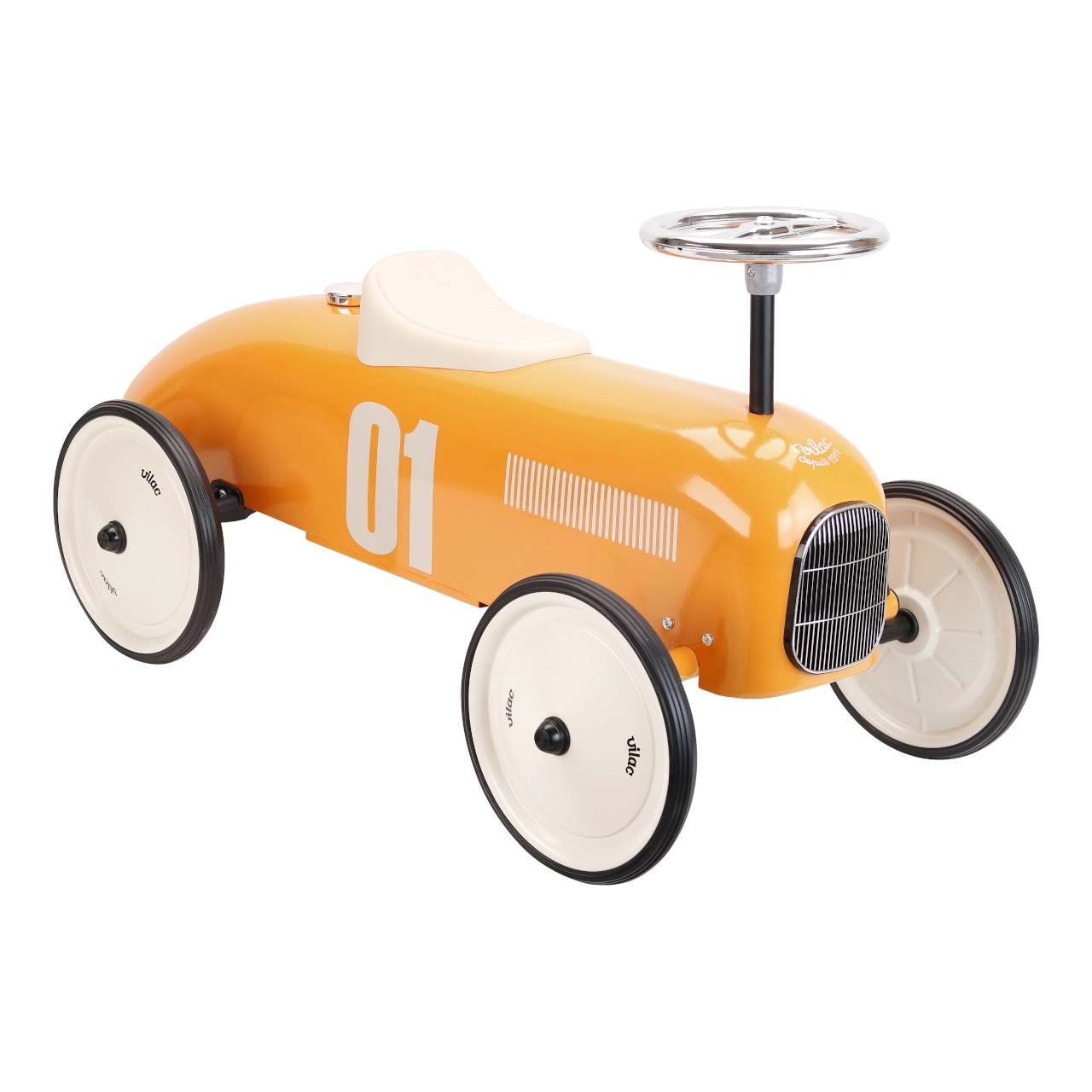 Levně Vilac vintage kovové odrážedlo oranžové
