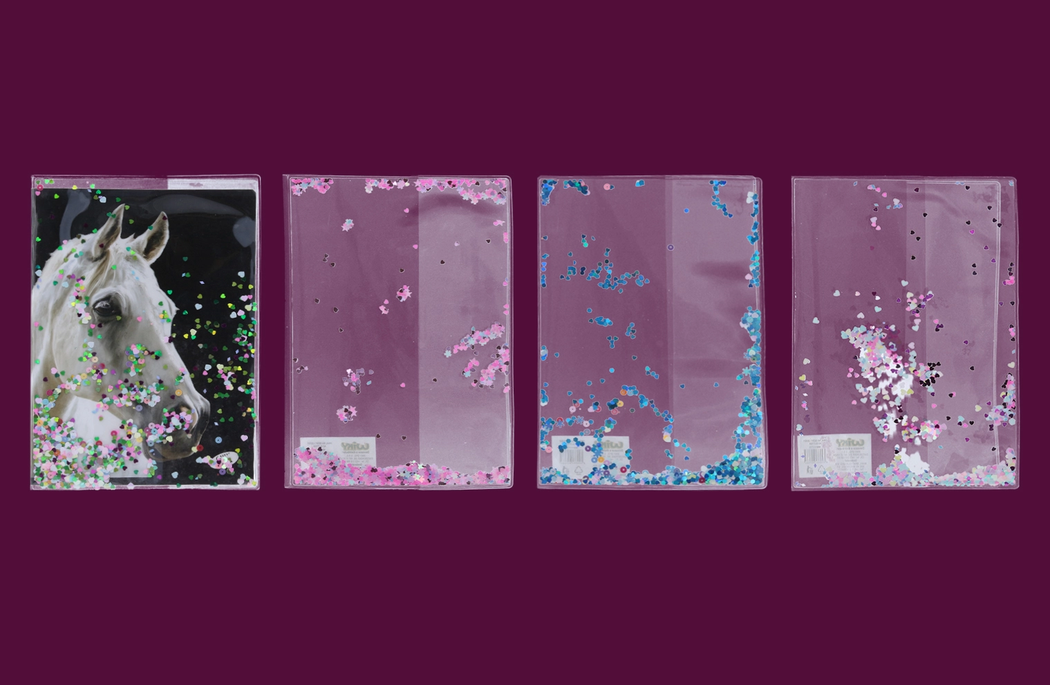 Levně Wiky Obal na sešit A5 glitter