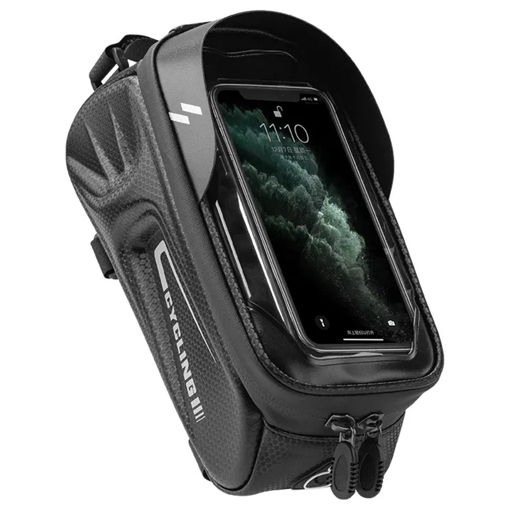 Vodotěsná rámová brašna na kolo MalTrack s držákem na telefon