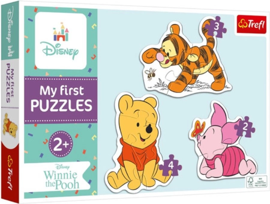 Baby puzzle MEDVÍDEK PÚ 3v1 (2, 3 a 4 dílky) – Trefl