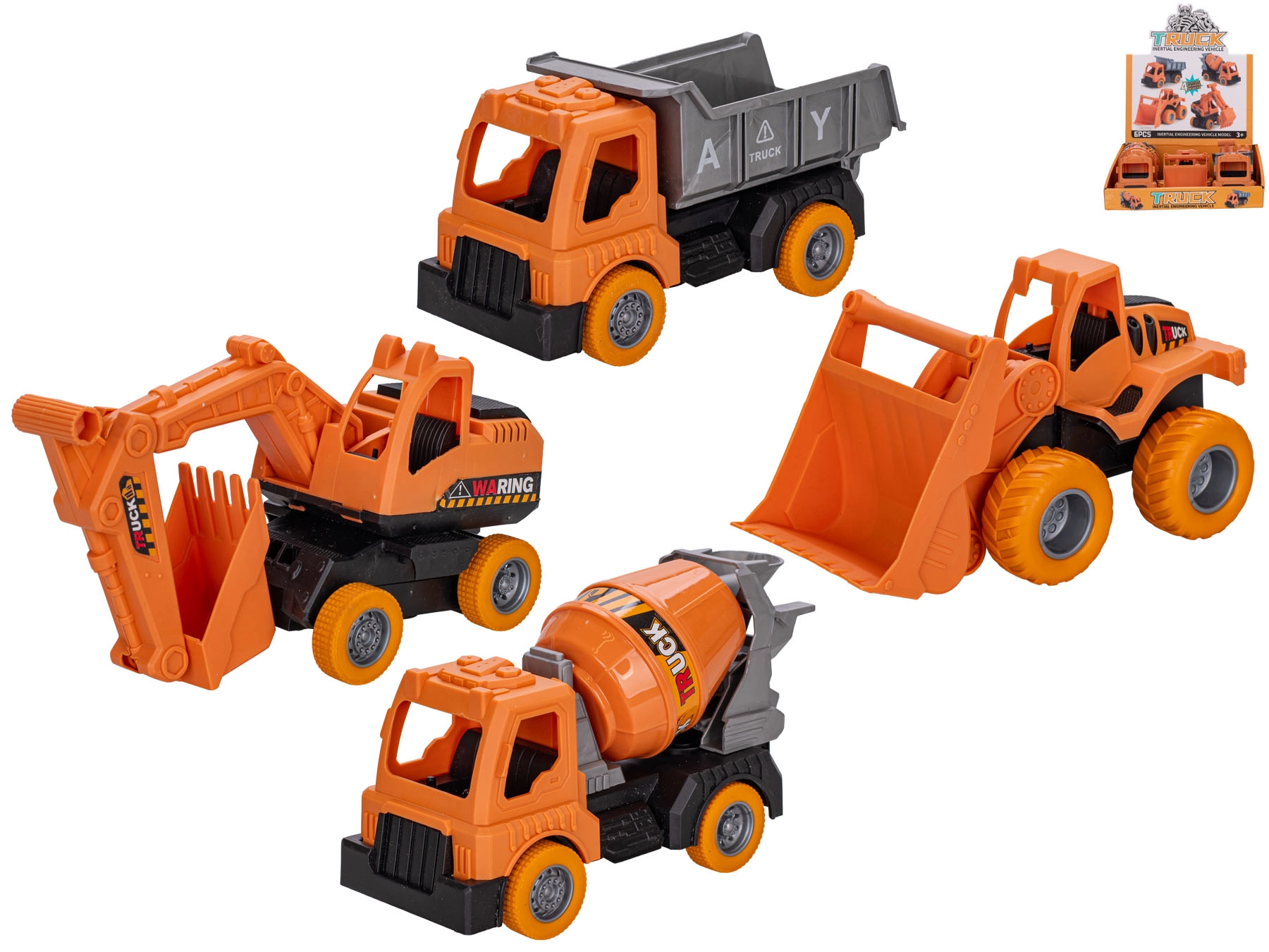 Stavební auto na setrvačník 16 cm
