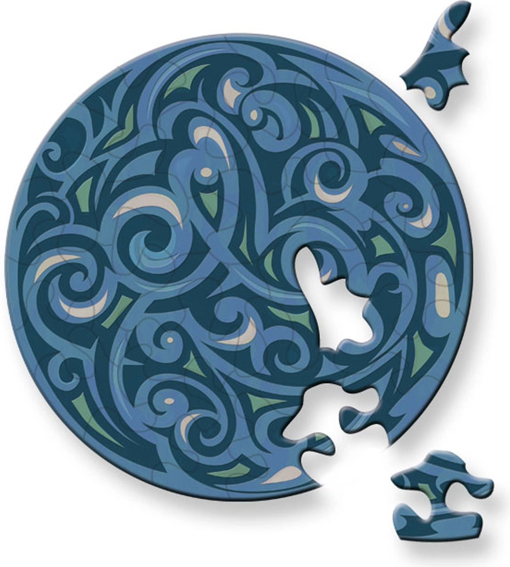 Curiosi kulaté puzzle Picoli Vítr 33 dílků