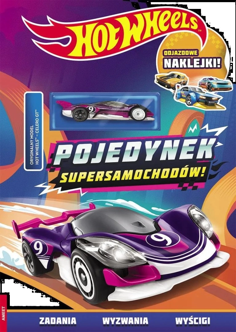 Hot Wheels – souboj supersportů interaktivní kniha se samolepkami a modelem