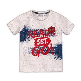 Dětské tričko s krátkým rukávem DIRKJE – Ready Set Go, bílá