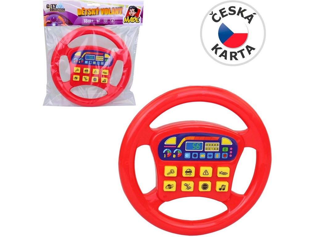 Dětský volant 19 cm na baterie