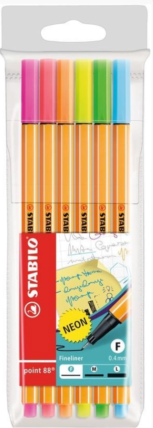 Levně Stabilo sada linerů Neon 6 ks