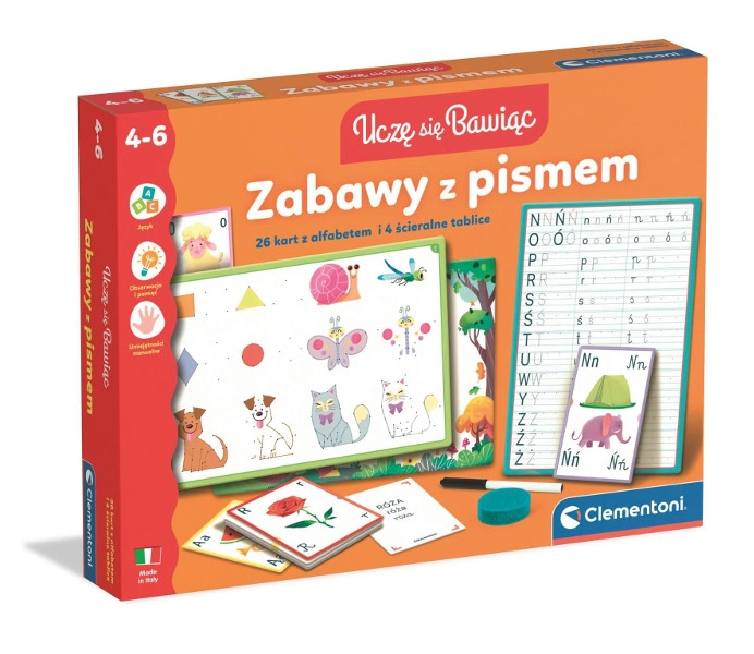 Zábavy s písmem – výuková hra s mazatelnými tabulkami a kartami