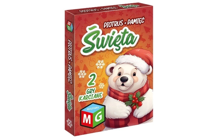 Vánoční Piotruś – dětská karetní hra 2v1