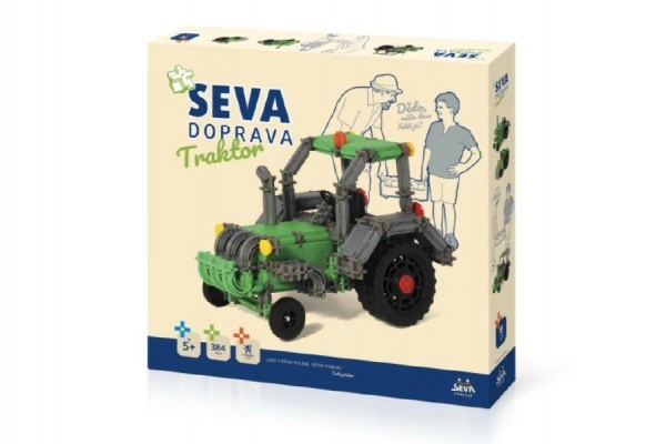 Levně Stavebnice traktor SEVA Doprava
