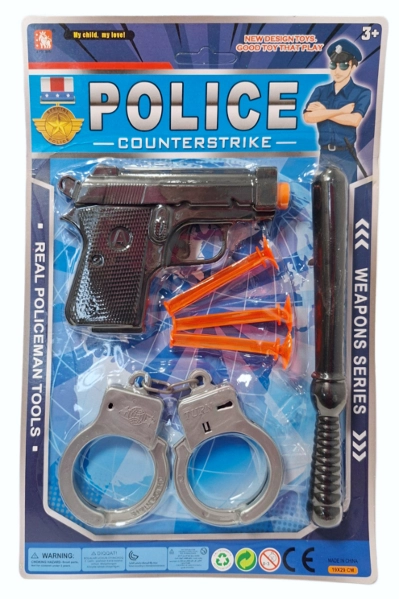 Policejní sada s gumovými šipkami