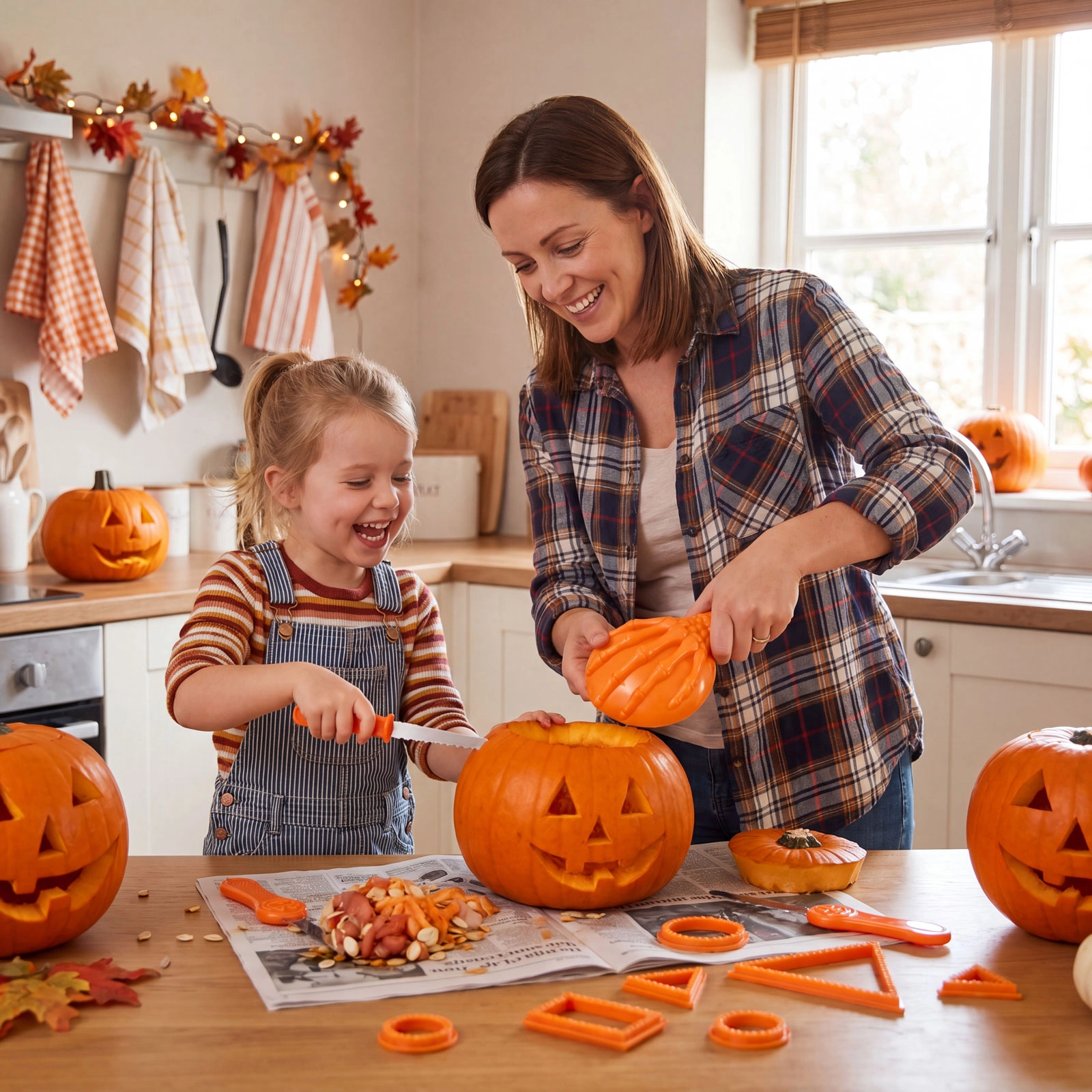 Halloweenská sada na vyřezávání dýní