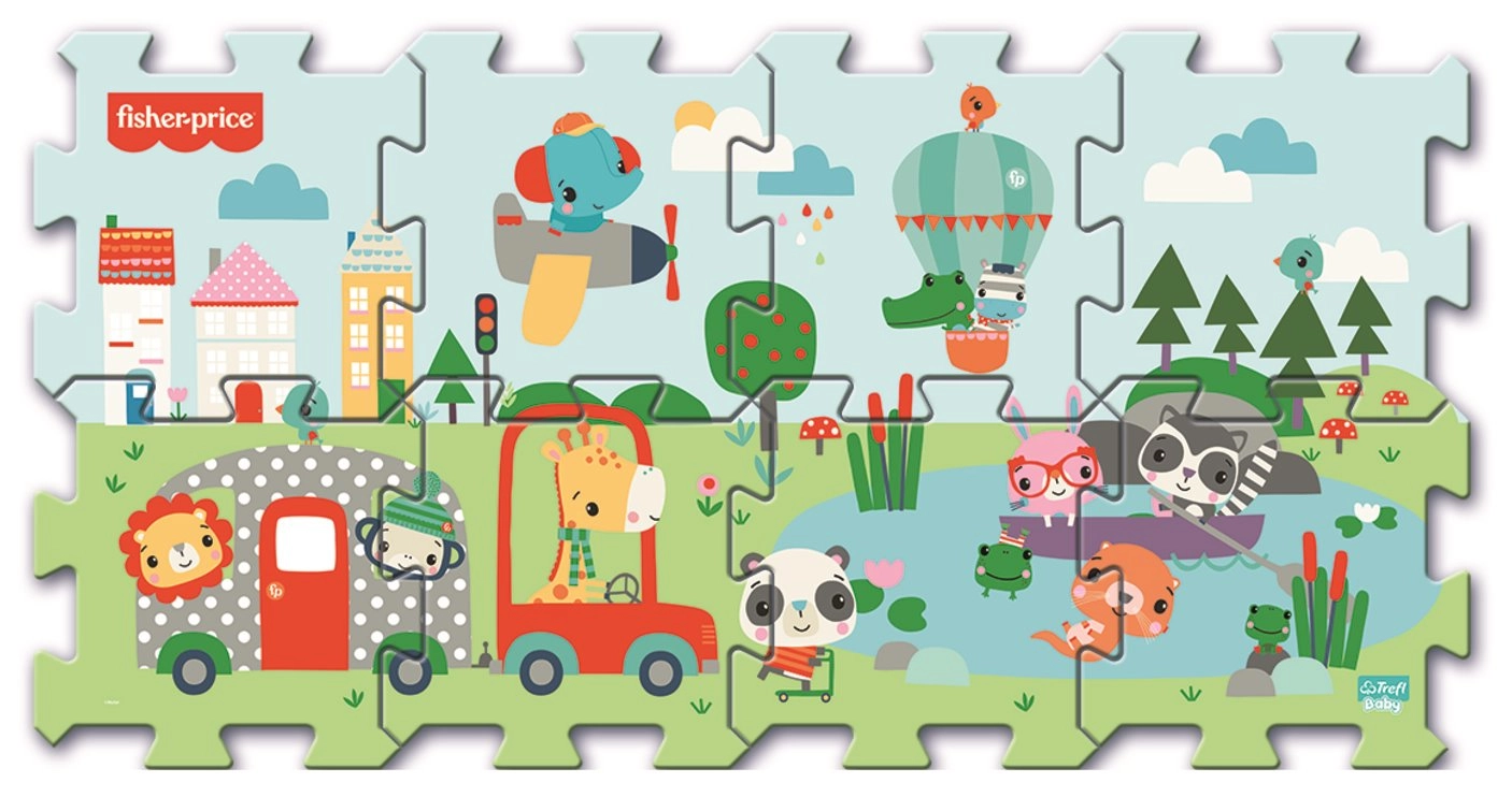 Levně Trefl Pěnové puzzle Úsměv Fisher Price 142294 8x kostka