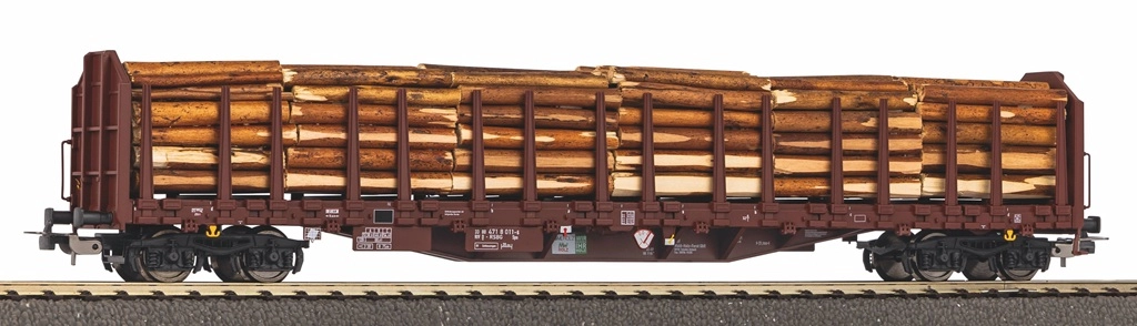 Piko Klanicový vagón Roos-t642 s nákladem dřeva RSBG - 24610