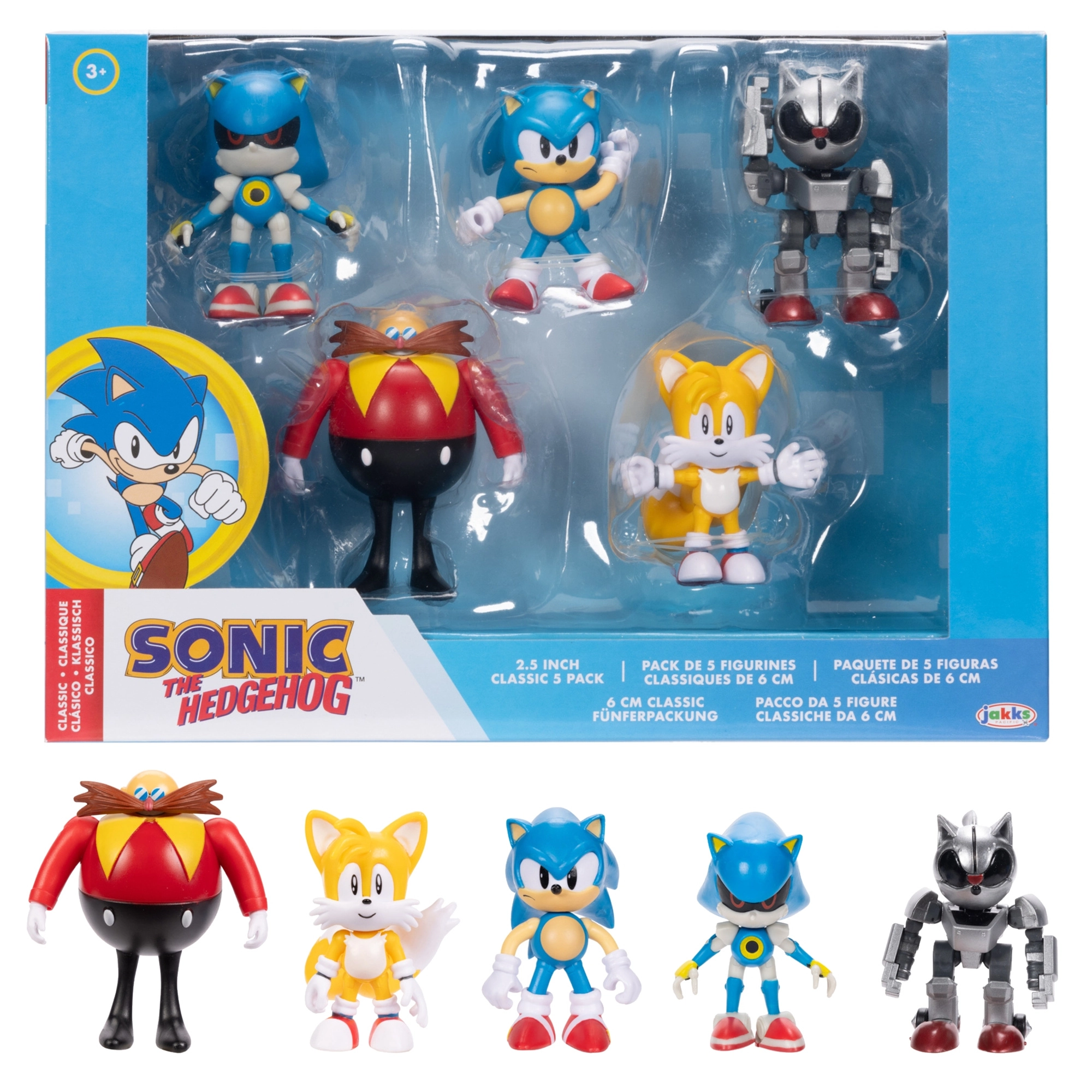Sonic the Hedgehog klasická kolekce figurek 5 ks 6 cm