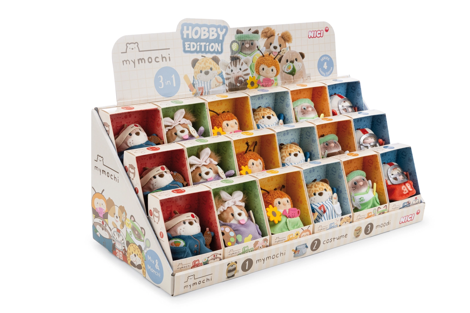 Nici MyMochi pultový display Hobby edition 8 cm (18 ks)