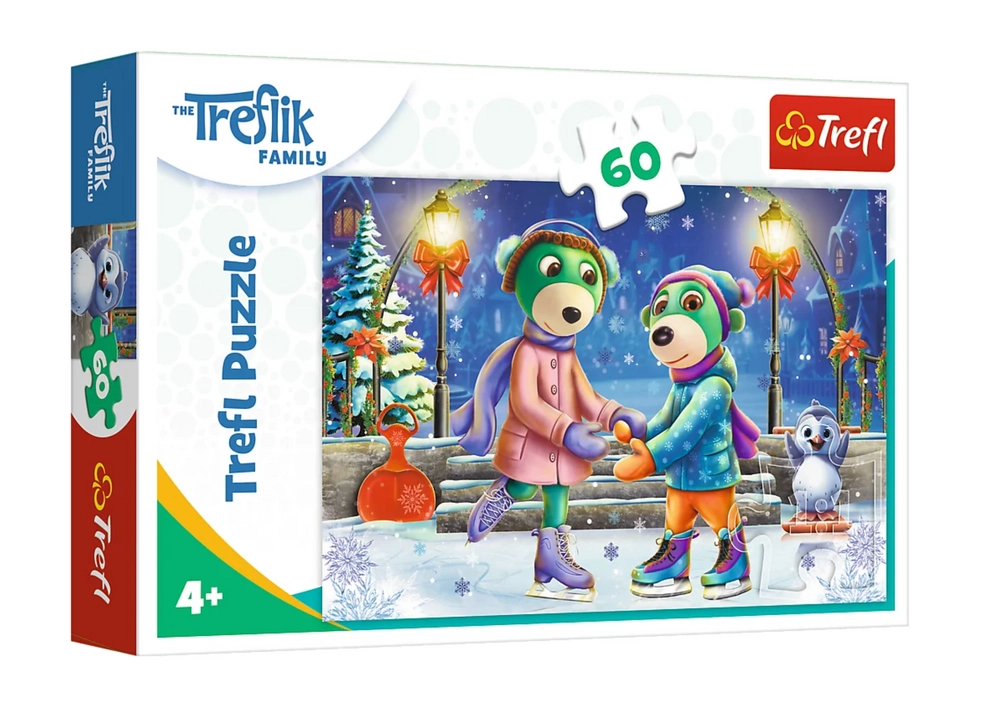 Puzzle 60 dílků Zima u Treflíků