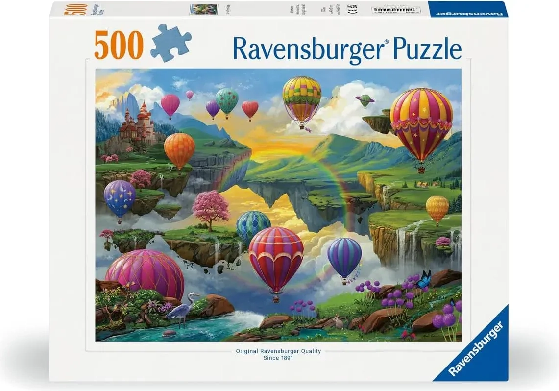 Ravensburger puzzle Údolí horkovzdušných balónů 500 dílků