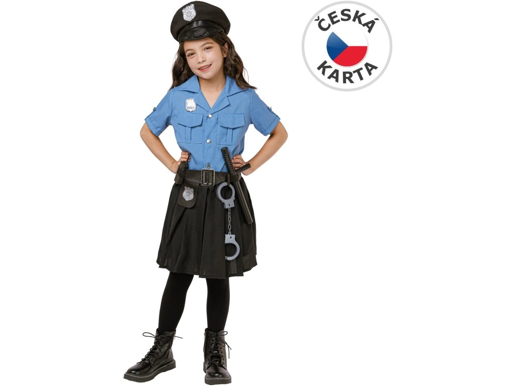 Karnevalový kostým policistky pro děti 110–120 cm