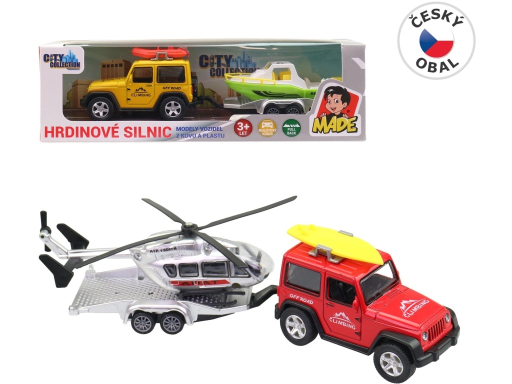 Auto s přívěsem 21 cm